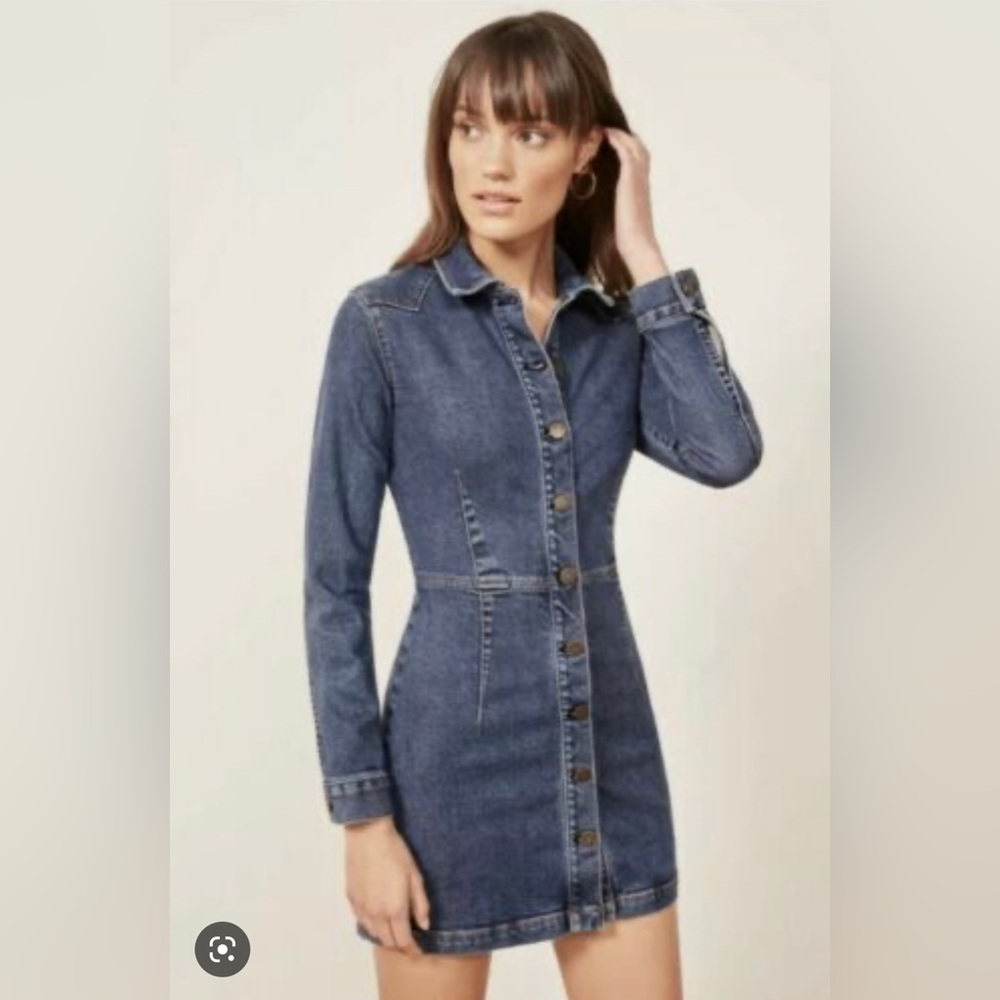 Reformation Arizona Denim Dress - like new